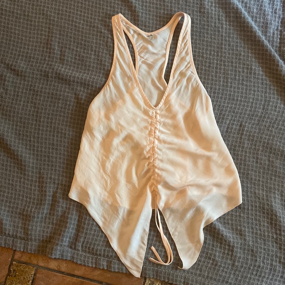 Free people light peach halter type